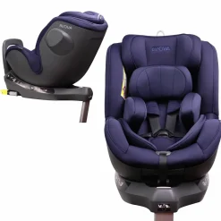 Reboarder-Kindersitz Sperber-Fix i-Size 40 cm - 105 cm / ab der Geburt bis 4 Jahre mit Isofix - Atlantic Blue - Kollektion 2025