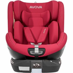 Reboarder-Kindersitz Swan-Fix i-Size ab Geburt bis 7 Jahre (40 cm -125 cm) inkl. Isofix-Basis - Maple Red