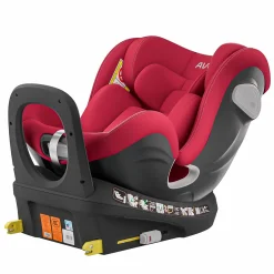 Reboarder-Kindersitz Swan-Fix i-Size ab Geburt bis 7 Jahre (40 cm -125 cm) inkl. Isofix-Basis - Maple Red