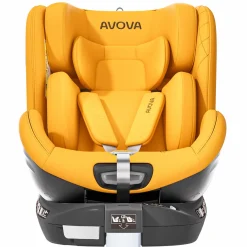 Reboarder-Kindersitz Swan-Fix i-Size ab Geburt bis 7 Jahre (40 cm -125 cm) inkl. Isofix-Basis - Beach Yello