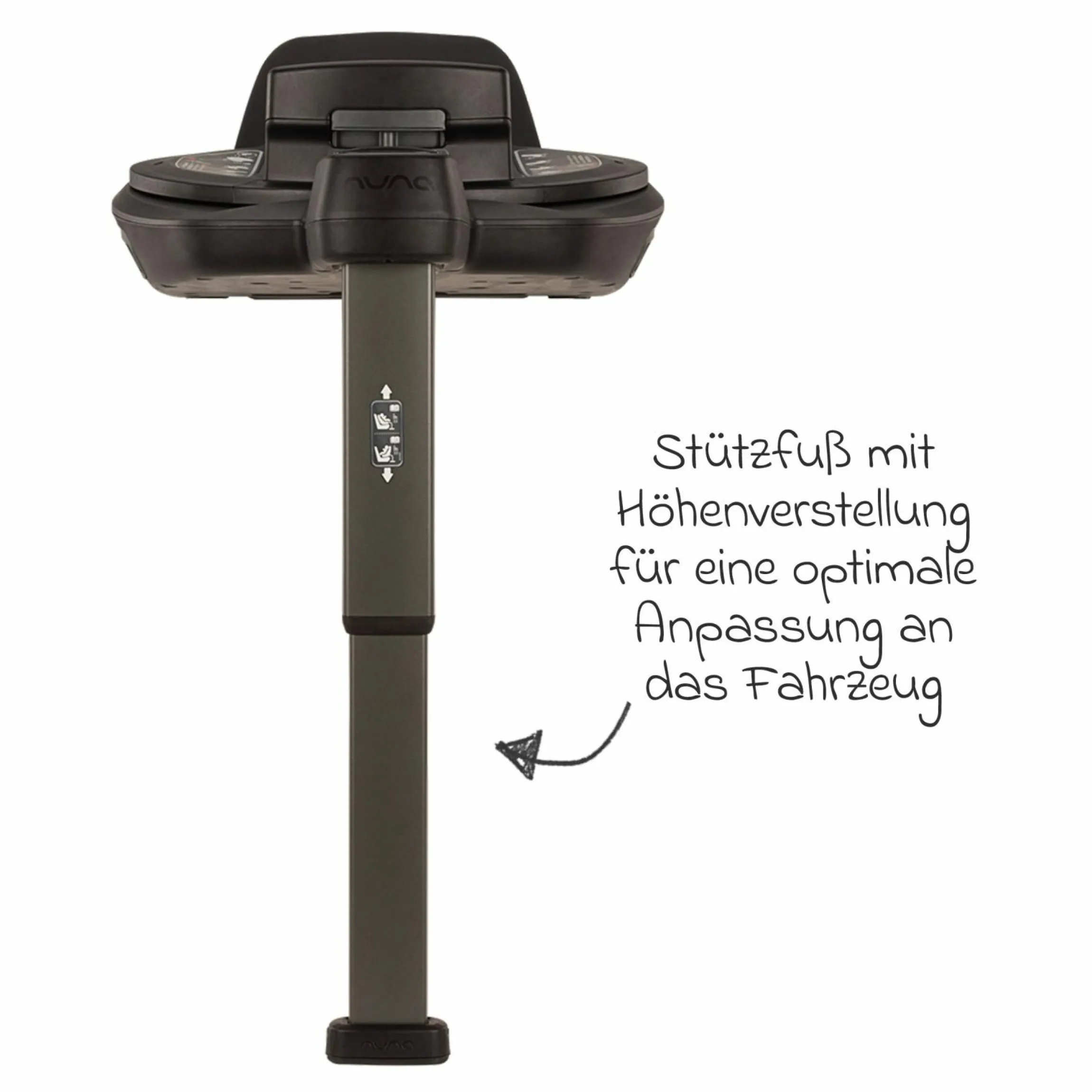 Reboarder-Kindersitz TODL next i-Size 360° inkl. Base Curve drehbar ab Geburt bis 4 Jahre (40 cm - 105 cm) mit Sitzverkleinerer, Polsterschutz & Spieltier - Biscotti