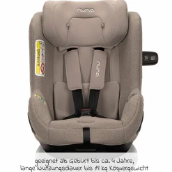 Reboarder-Kindersitz TODL next i-Size 360° drehbar ab Geburt bis 4 Jahre (40 cm - 105 cm) inkl. Sitzverkleinerer - Cedar - Kollektion 2025