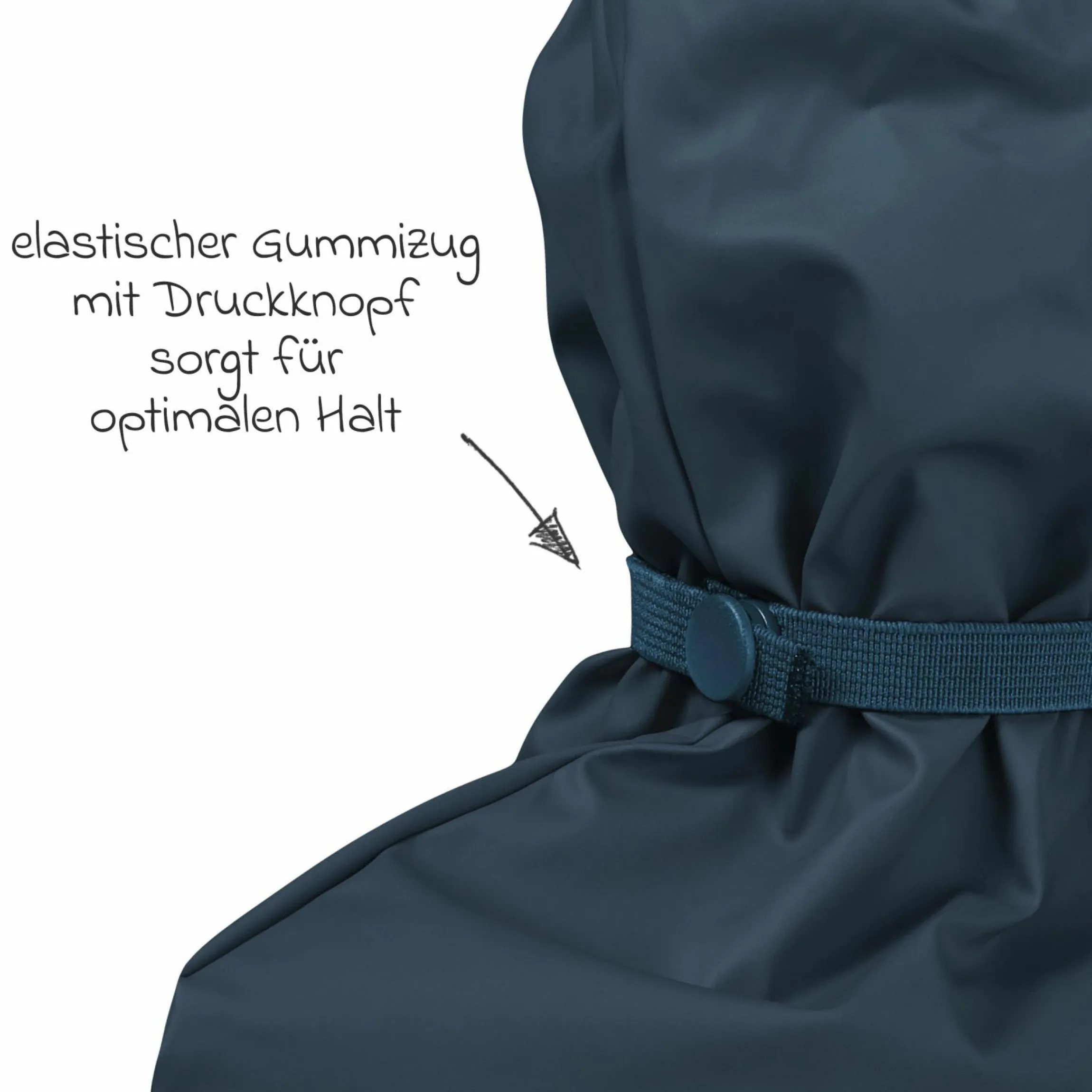 Regenfüßlinge mit Fleecefutter - Marine - Gr. M