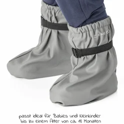 Regenfüßlinge Overshoes, wasserdicht und winddicht, mit Gummizug - Grau
