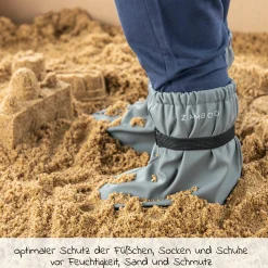 Regenfüßlinge Overshoes, wasserdicht und winddicht, mit Gummizug - Grau