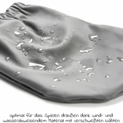 Regenfüßlinge Overshoes, wasserdicht und winddicht, mit Gummizug - Grau