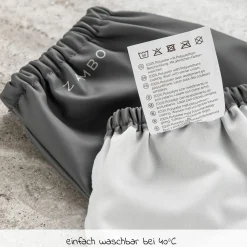 Regenfüßlinge Overshoes, wasserdicht und winddicht, mit Gummizug - Grau