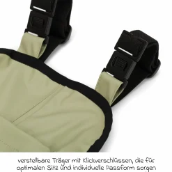 Regenhose windicht, wasserabweisend, atmungsaktiv mit versiegelten Nähten und elastichen Beinabschlüsse - Salbei - Gr. 98/104