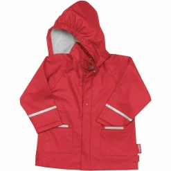 Regen-Jacke mit Reflektoren - Rot - Gr. 92