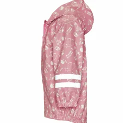 Regen-Jacke mit Reflektoren & Fleecefutter - Waldtiere - Rosa - Gr. 92