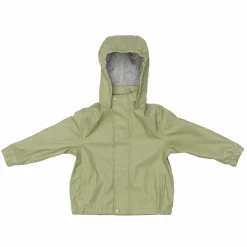 Regenjacke windicht, wasserabweisend, atmungsaktiv mit Kapuze und versiegelten Nähten - Salbei - Gr. 98/104