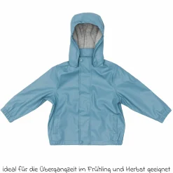 Regenjacke windicht, wasserabweisend, atmungsaktiv mit Kapuze und versiegelten Nähten - Blau - Gr. 98/104