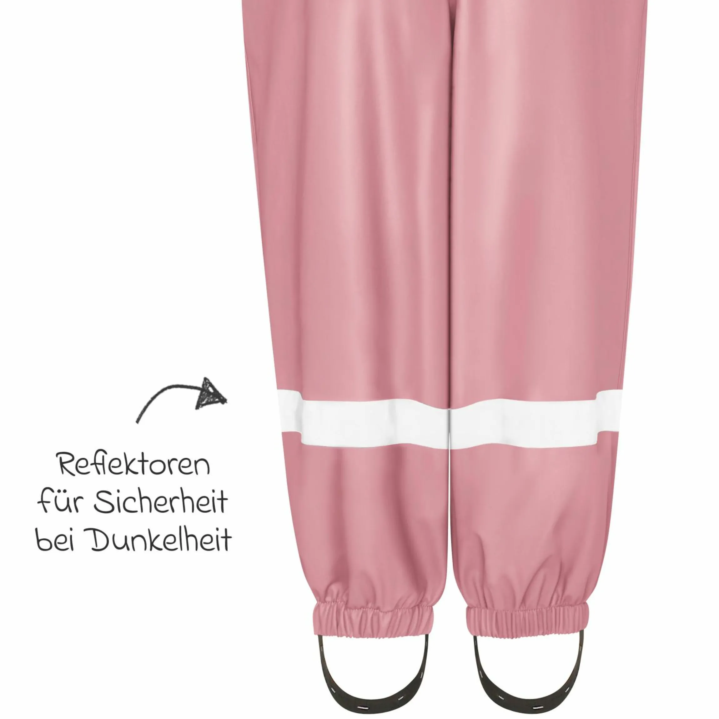 Regen-Latzhose - Rosa - Gr. 92