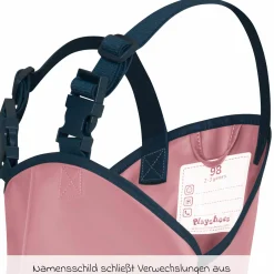 Regen-Latzhose - Rosa - Gr. 92
