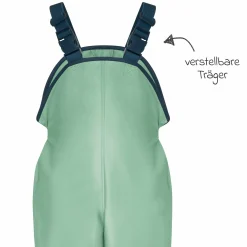 Regen-Latzhose mit Fleecefutter - Grün - Gr. 92