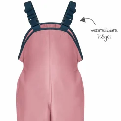Regen-Latzhose mit Fleecefutter - Rosa - Gr. 92