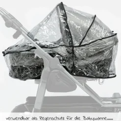 Regenschutz für eine Duo Kombi-Einheit (Babywanne + Sitz)
