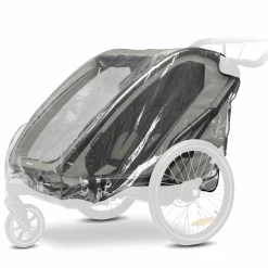 Regenschutz für Fahrradanhänger Bike N Walk Duo Raincover