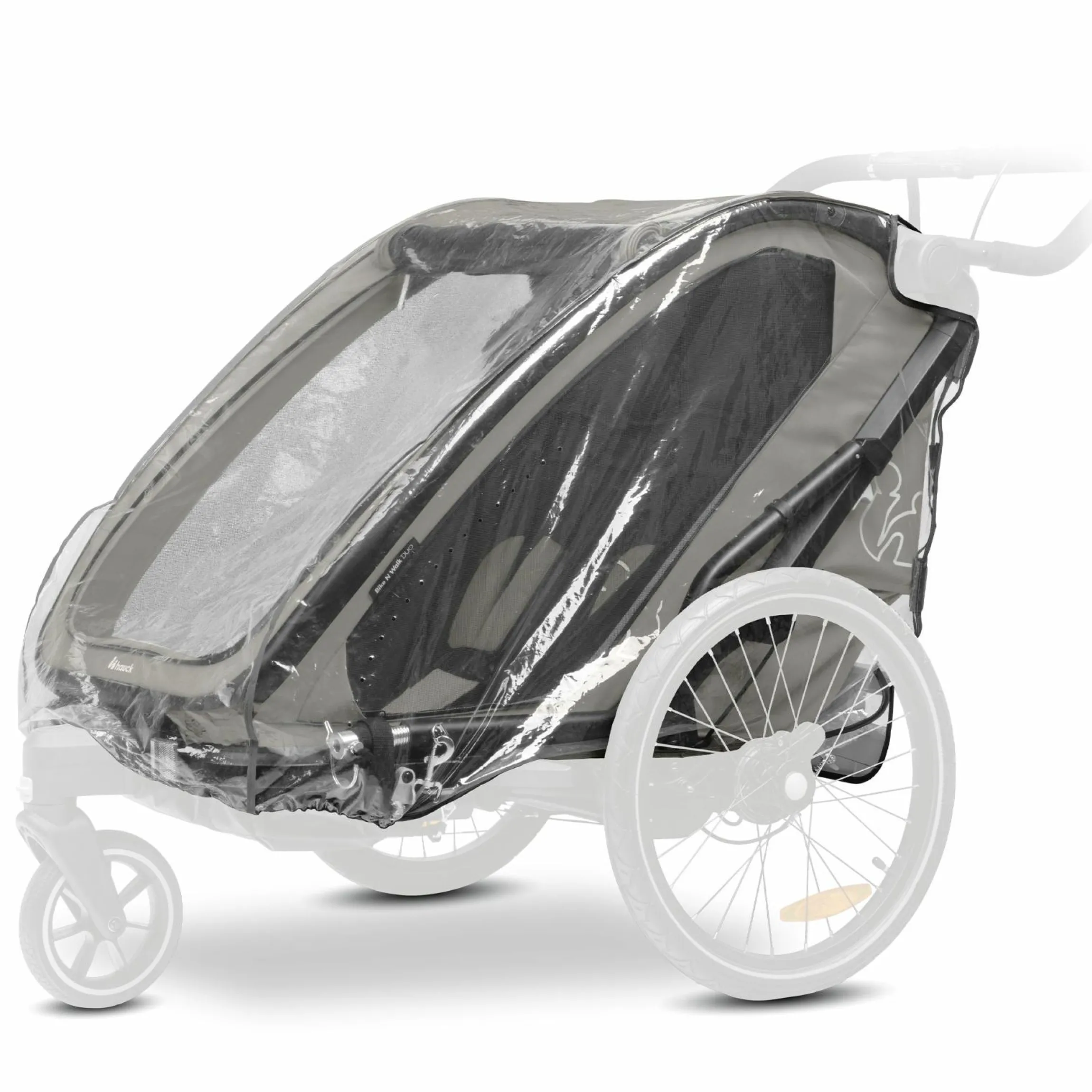 Regenschutz für Fahrradanhänger Bike N Walk Duo Raincover