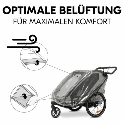 Regenschutz für Fahrradanhänger Bike N Walk Duo Raincover