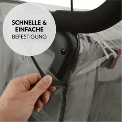 Regenschutz für Fahrradanhänger Bike N Walk Duo Raincover