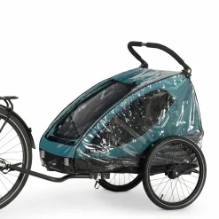 Regenschutz für Fahrradanhänger Dryk Duo Raincover