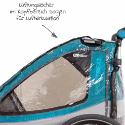Regenschutz für Fahrradanhänger QUPA 1 / Sportrex 1