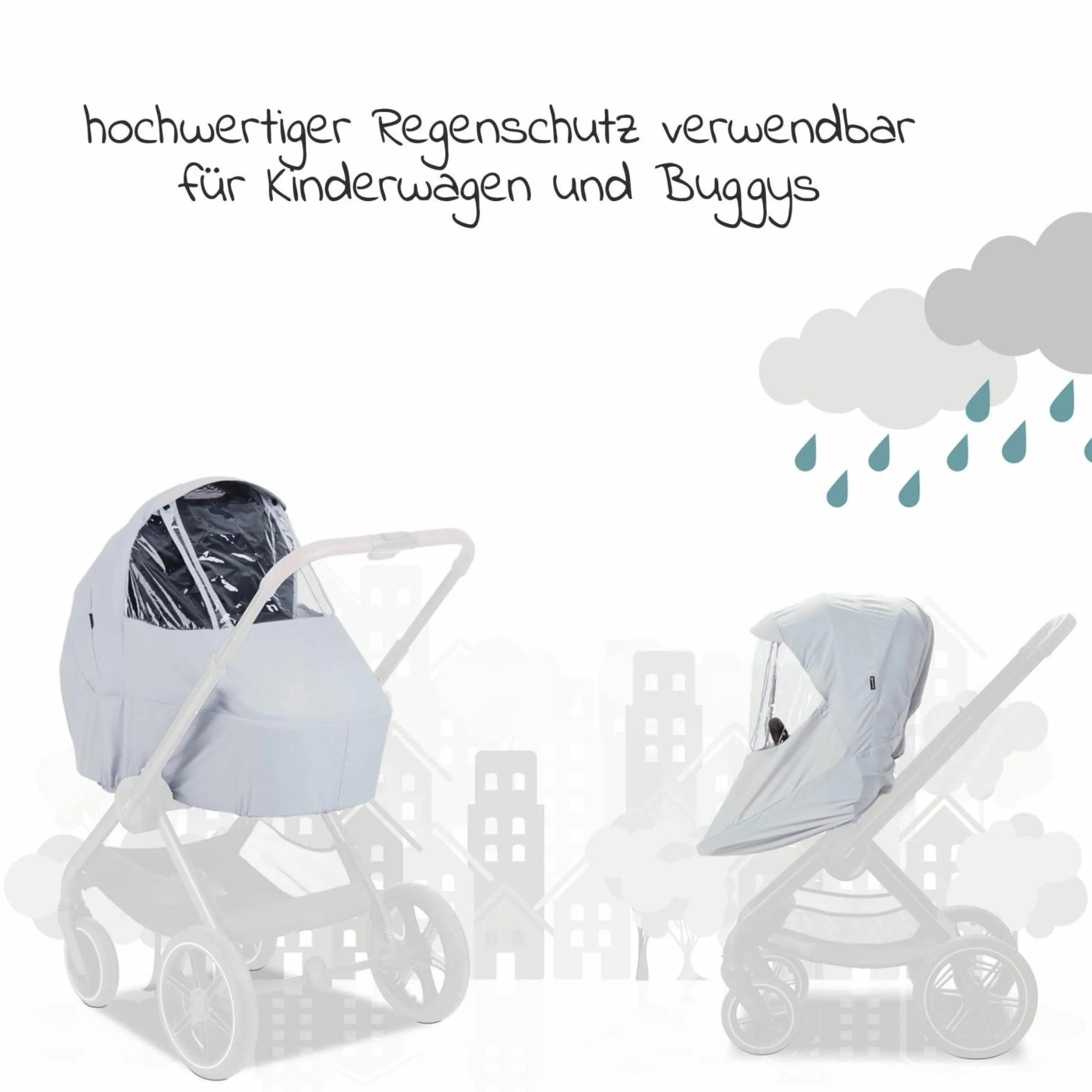 Regenschutz für Walk N Care Kinderwagen