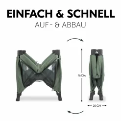 Reisebett & Laufgitter Sleep N Play SQ Set mit Komfort-Matratze + Insektenschutz + Buch