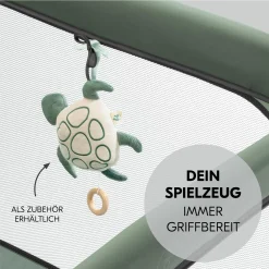 Reisebett & Laufgitter Sleep N Play SQ Set (mit Komfort-Matratze & seitlichem Einstieg) - Dark Green