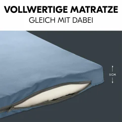 Reisebett & Laufgitter Sleep N Play SQ Set (mit Komfort-Matratze & seitlichem Einstieg) - Dark Blue