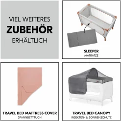 Reisebett Dream N Play Plus (mit seitlichem Einstieg) - Dusty Cork