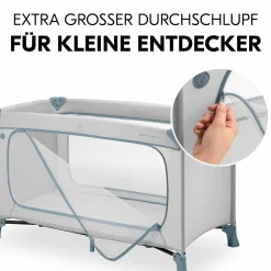 Reisebett Dream N Play Plus (mit seitlichem Einstieg) - Dusty Blue