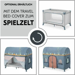 Reisebett Dream N Play Plus (mit seitlichem Einstieg) - Dusty Blue