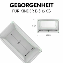Reisebett Dream N Play Plus (mit seitlichem Einstieg) - Dusty Mint