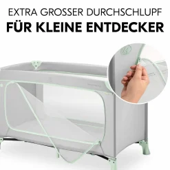 Reisebett Dream N Play Plus (mit seitlichem Einstieg) - Dusty Mint