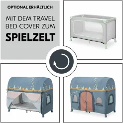 Reisebett Dream N Play Plus (mit seitlichem Einstieg) - Dusty Mint