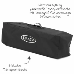Reisebett FoldLite ab Geburt - 3 Jahre nur 6,78 kg leicht inkl. Transporttasche - Shadow - Kollektion 2025