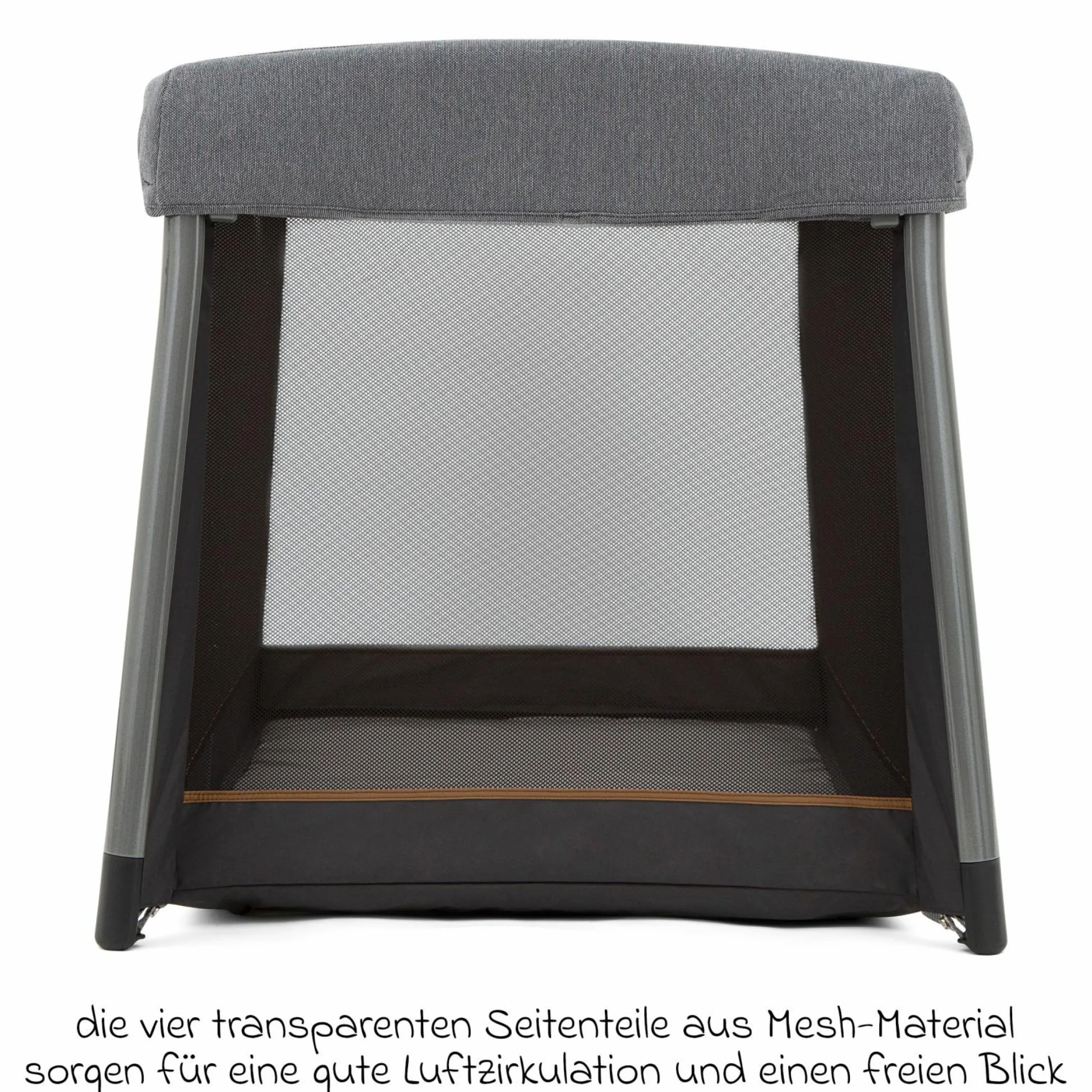 Reisebett FoldLite ab Geburt - 3 Jahre nur 6,78 kg leicht inkl. Transporttasche & Insektenschutz - Shadow - Kollektion 2025