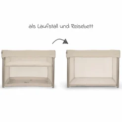 Reisebett PAAL ab Geburt - 15 kg klappbar inkl. Matratze, Tragetasche & Insektenschutz - Biscotti - Kollektion 2025