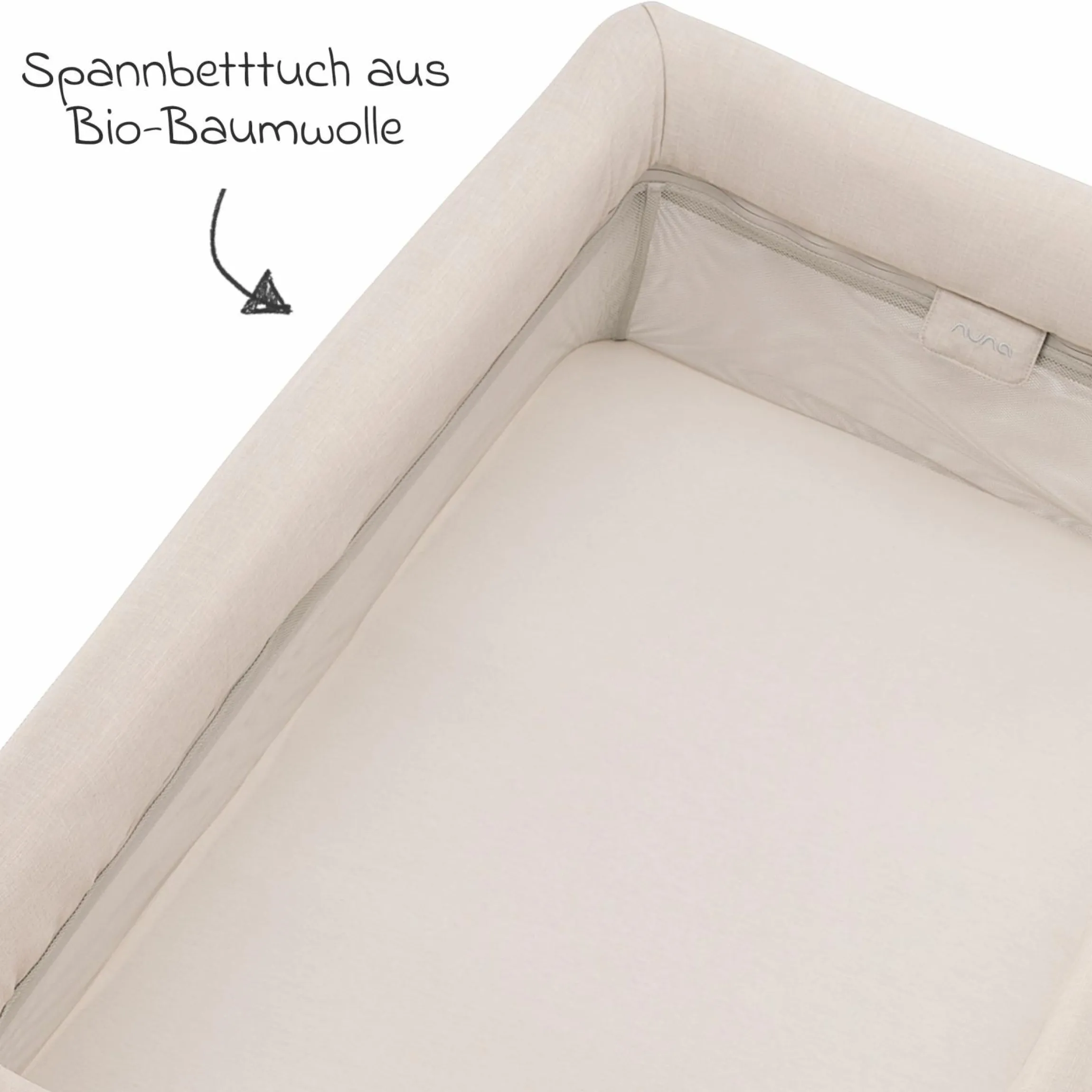 Reisebett PAAL ab Geburt - 15 kg klappbar inkl. Matratze, Tragetasche & Insektenschutz - Biscotti - Kollektion 2025