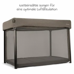 Reisebett PAAL ab Geburt - 15 kg klappbar inkl. Matratze, Tragetasche & Insektenschutz - Granite - Kollektion 2025