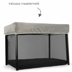 Reisebett PAAL ab Geburt - 15 kg klappbar inkl. Matratze, Tragetasche & Insektenschutz - Caviar - Kollektion 2025