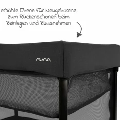 Reisebett PAAL ab Geburt - 15 kg klappbar inkl. Matratze, Tragetasche & Insektenschutz - Caviar - Kollektion 2025