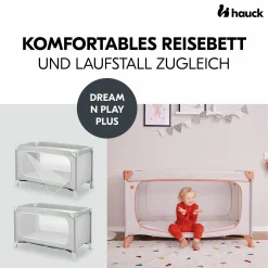 Reisebett Set Dream N Play Plus inkl. Alvi Reisebett-Matratze & Insektenschutz - Dusty Mint
