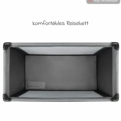 Reisebett Set Soft Dreams ab Geburt bis 15 kg mit Alvi Reisebett-Matratze, Insektenschutz & Transporttasche - Navy Blue