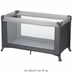Reisebett Set Soft Dreams ab Geburt bis 15 kg mit Alvi Reisebett-Matratze, Insektenschutz & Transporttasche - Tinted Graphite