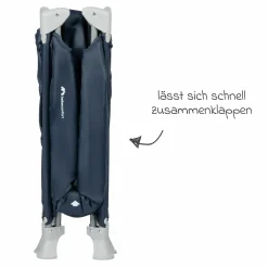 Reisebett Soft Dreams ab Geburt bis 15 kg mit Matratze inkl. Transporttasche - Navy Blue