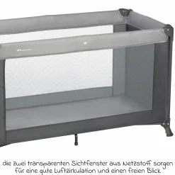 Reisebett Soft Dreams ab Geburt bis 15 kg mit Matratze inkl. Transporttasche - Tinted Graphite