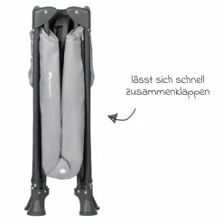 Reisebett Soft Dreams ab Geburt bis 15 kg mit Matratze inkl. Transporttasche - Tinted Graphite